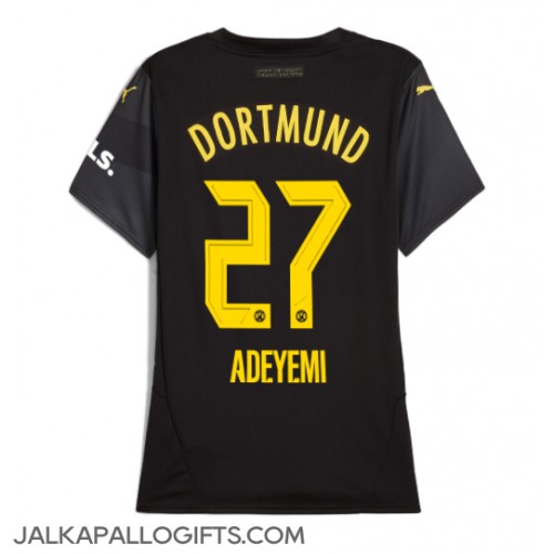 Borussia Dortmund Karim Adeyemi #27 Vieraspaita Naiset 2024-25 Lyhythihainen